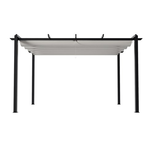 13x10ft Aluminium Pergola with Retractable Roof