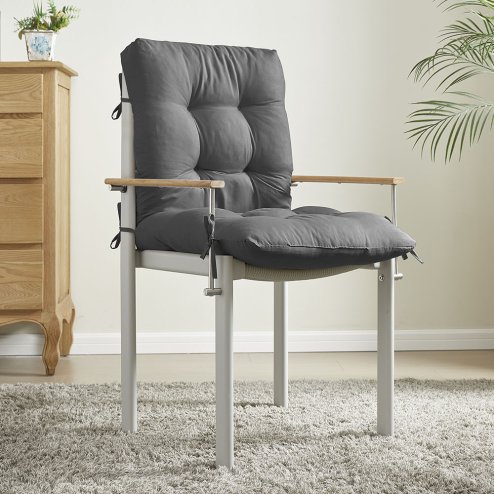 Living and Home Non-slip Garden Chair Cushion with Back