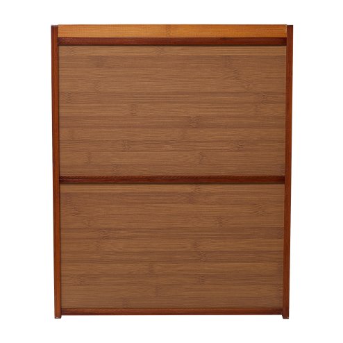 Living and Home Bamboo Bread Storage Cabinet for Kitchen Counter Bread Box