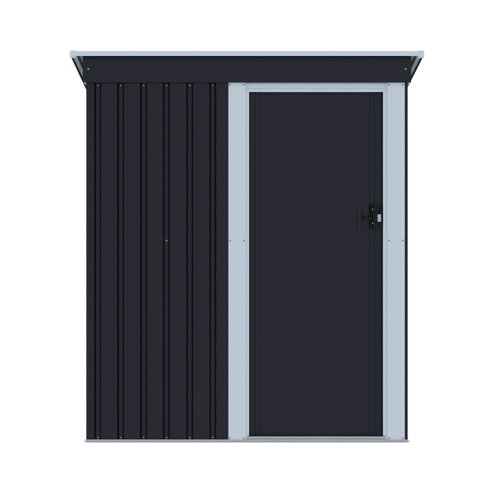 5.38 x 2.89FT Outdoor Metal Storage Shed with Lockable Door