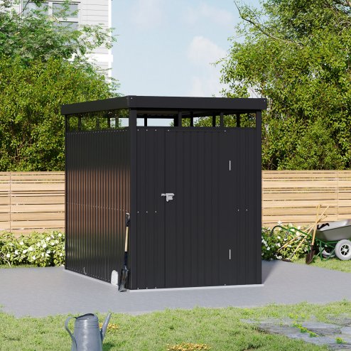 5.31 x 8.46FT Outdoor Metal Garden Storage Shed