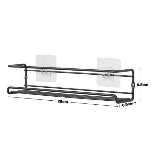 Living and Home Wall Mount Metal Wire Spice Rack Set of 4