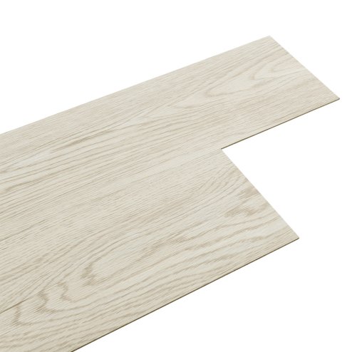 Living and Home 36pcs PVC Wooden Self-adhesive Laminate Flooring Planks for Home Decor, Light Grey