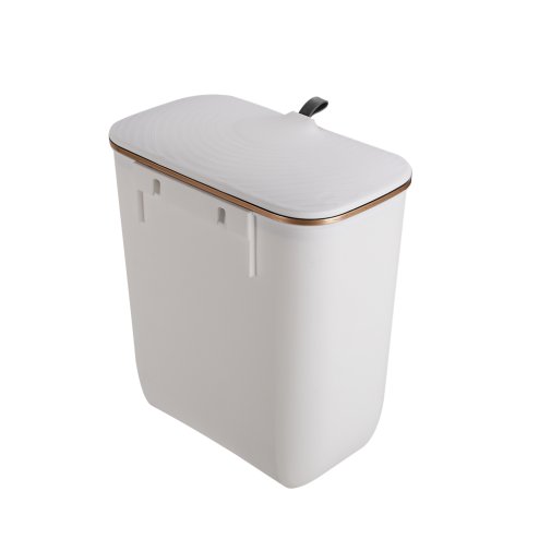 Living and Home Kitchen Bathroom Hanging Waste Bin with Lid