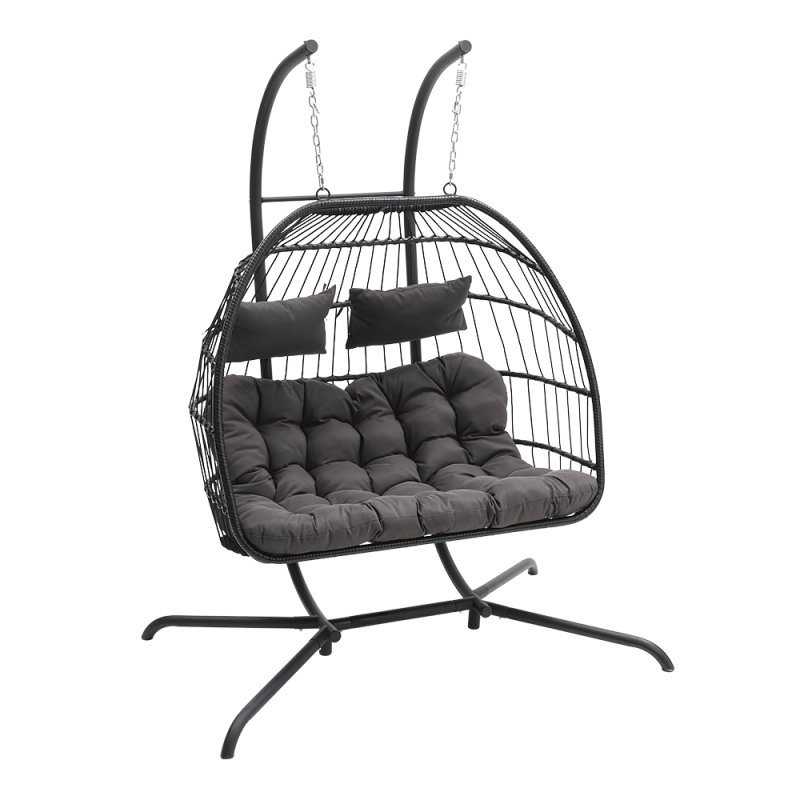 Outdoor Hanging 2-Seater Egg Chair