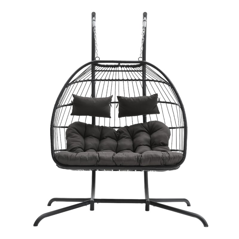 Outdoor Hanging 2-Seater Egg Chair