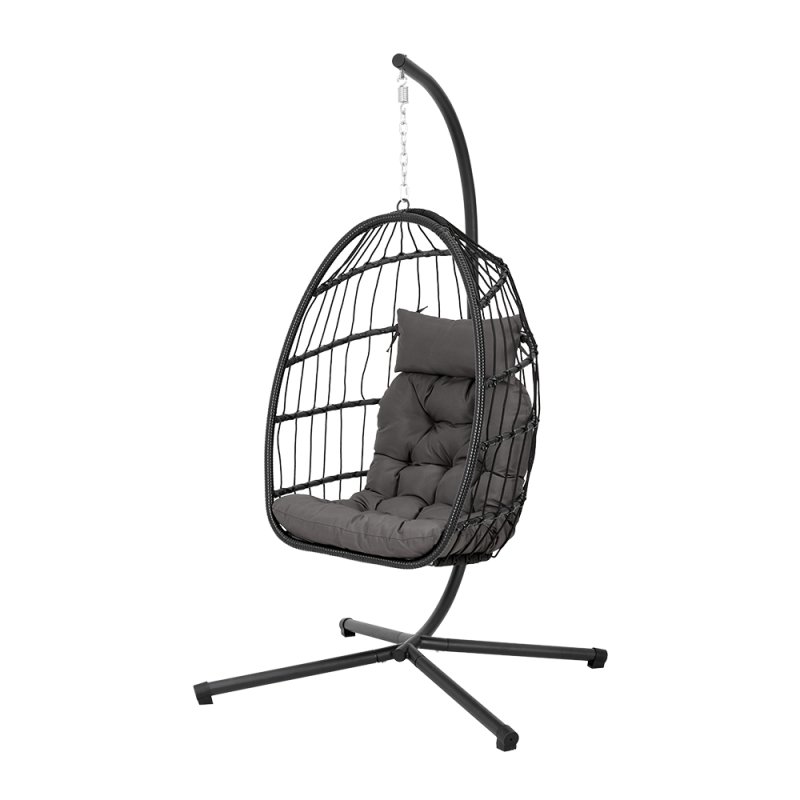 Hanging Chair with Stand and Cushion
