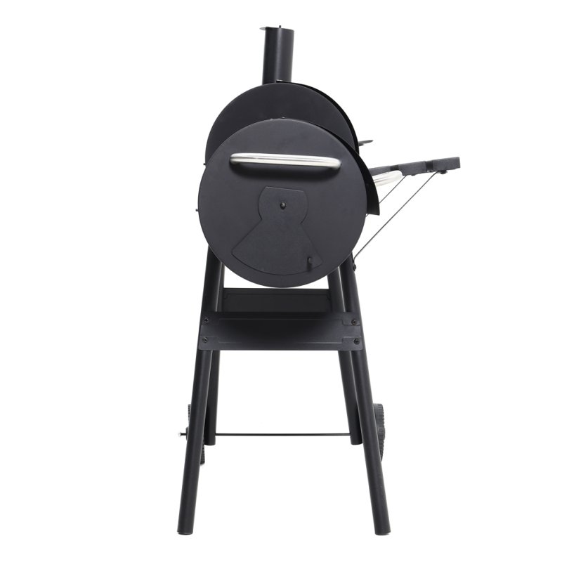 Living and Home Portable Outdoor Charcoal BBQ Grill with Offset Smoker