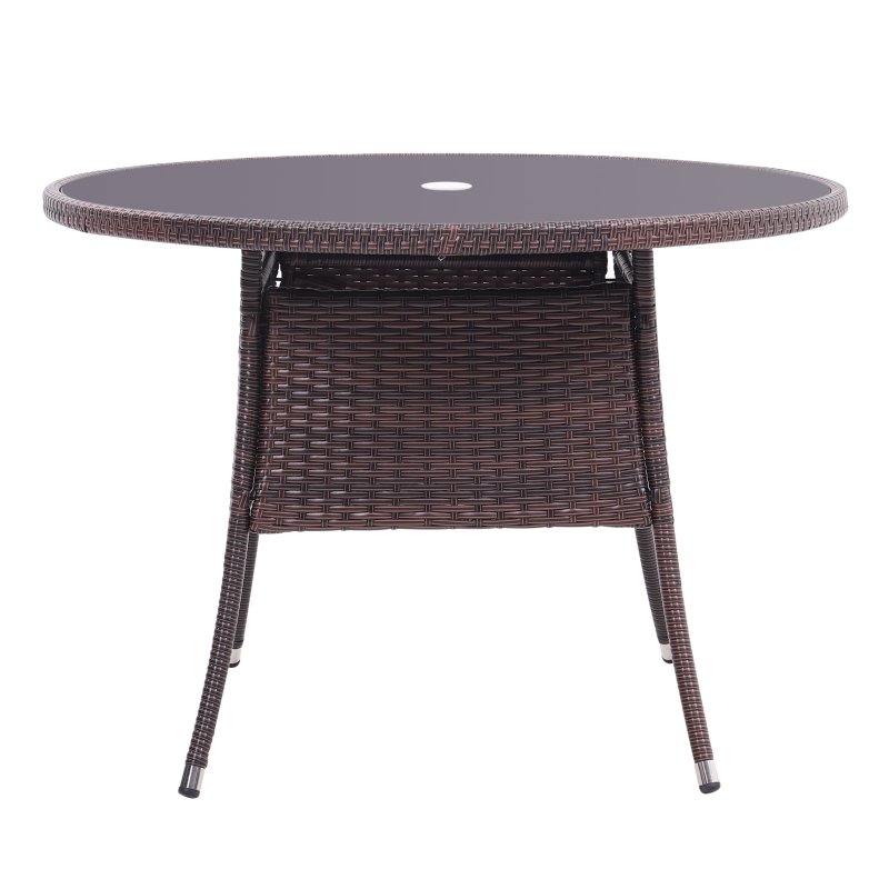 Rattan Outdoor Garden Table Patio Dining Tables Multi Size