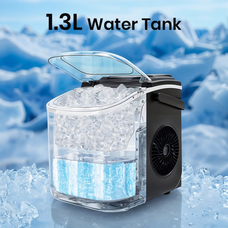 Living and Home Countertop Bullet Ice Maker with Handle