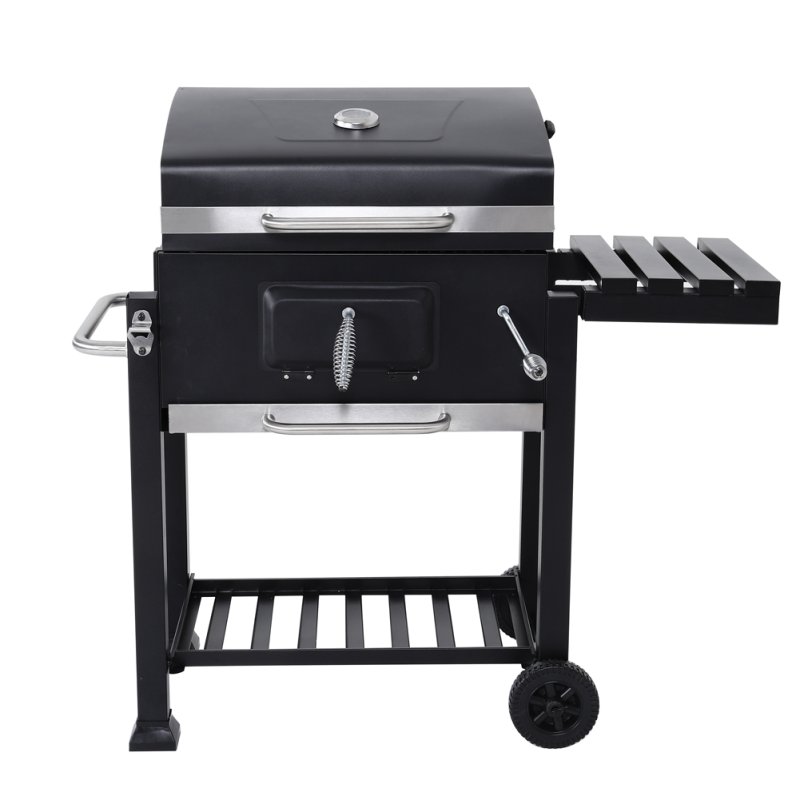 Living and Home Outdoor Portable Charcoal BBQ Grill Barbecue Trolley