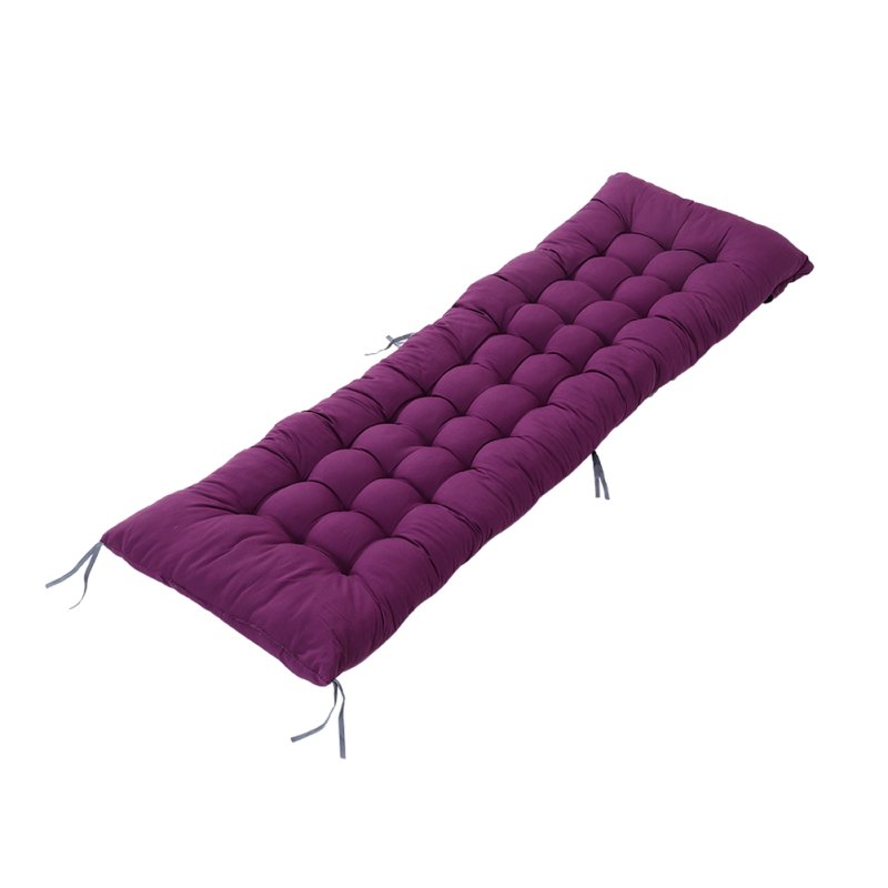 Living and Home Non-slip Sun Lounger Cushion for Garden Patio Purple, 160cm(W) x 50cm(D)