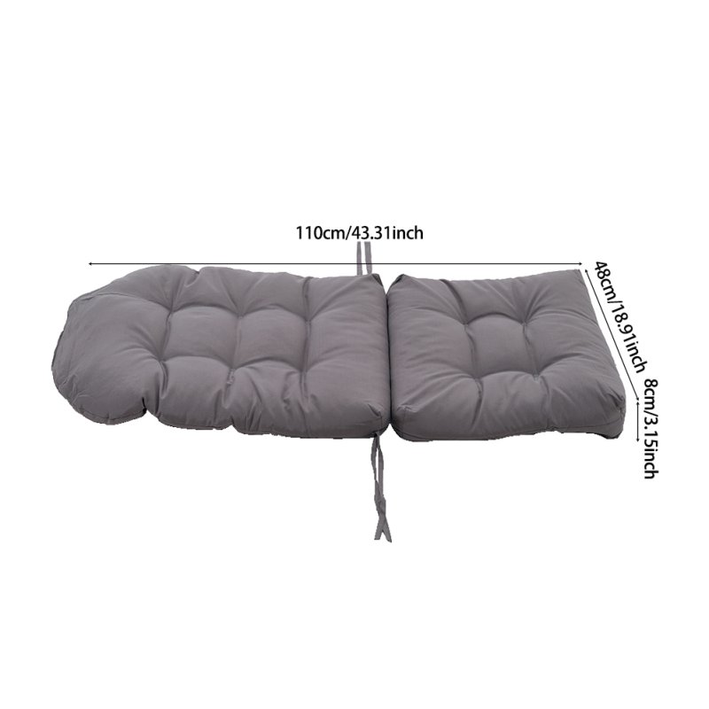 Living and Home Outdoor Waterproof Tufted Swing Seat Cushion
