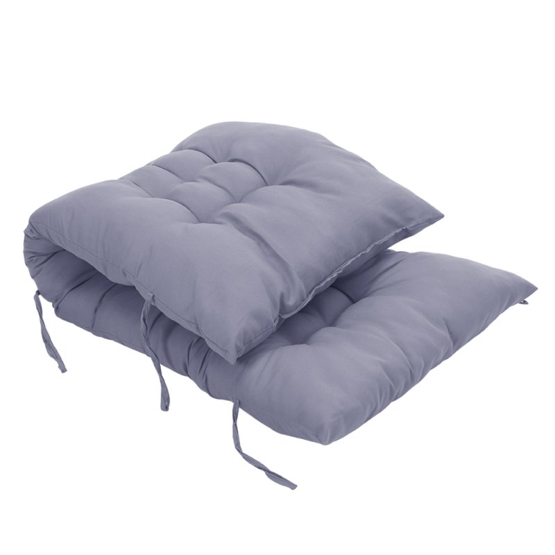 Living and Home Non-slip Sun Lounger Cushion for Garden Patio Grey, 110cm(W) x 40cm(D)