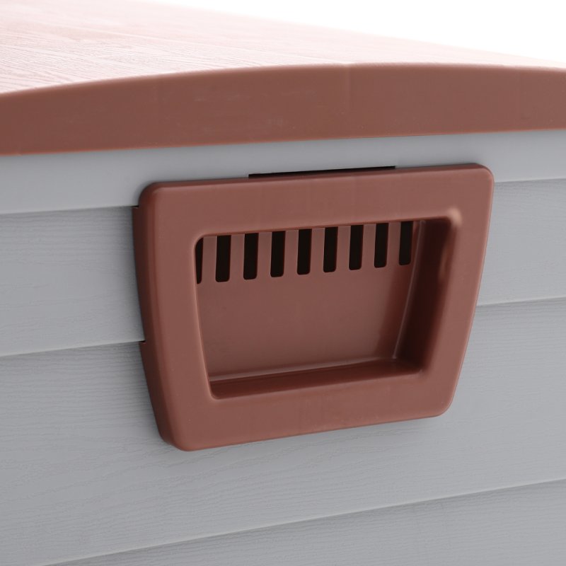 Livingand Home 290L Waterproof Large Plastic Garden Storage Box with Wheels