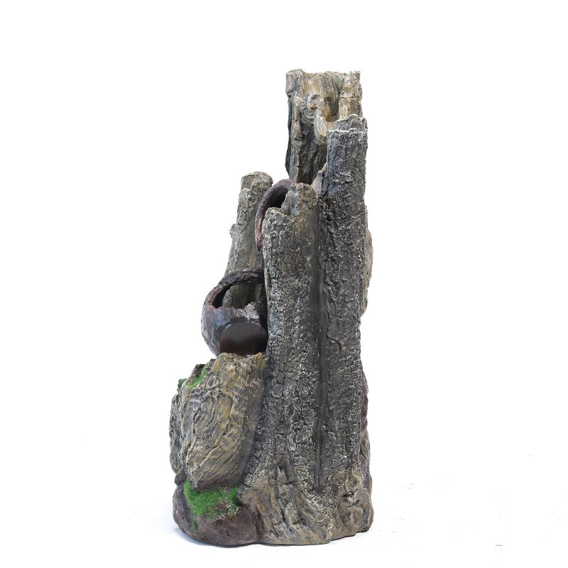 Living and Home Outdoor Water Fountain Rockery Decoration Solar Powered Water Feature