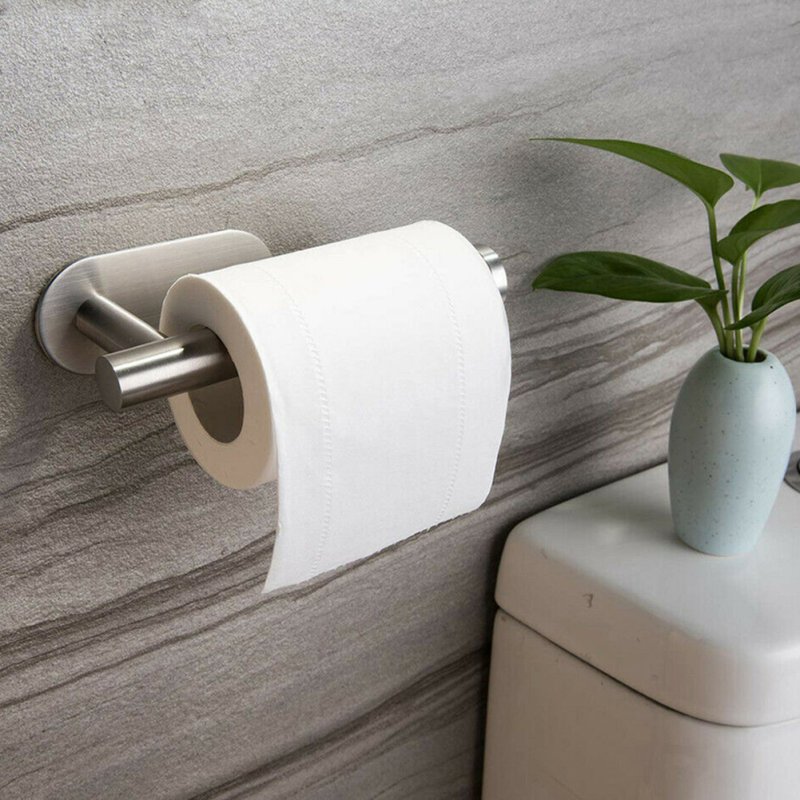 Living and Home Modern Wall Mounted Stainless Steel Toilet Paper Roll Holder for Bathroom