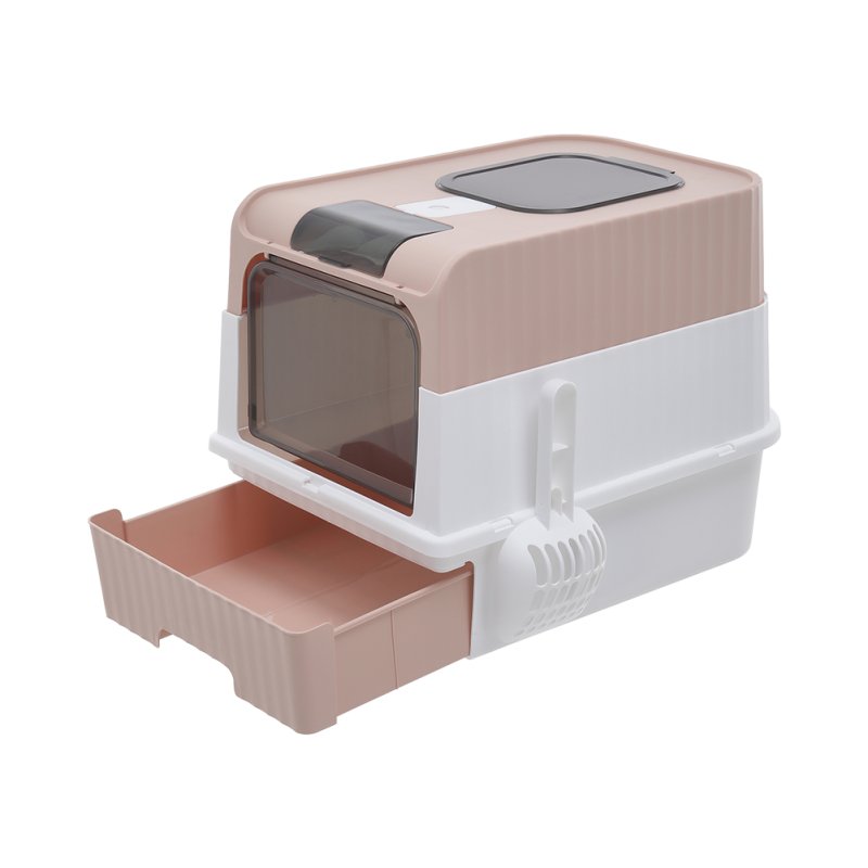 Living and Home Fully Enclosed Cat Litter Box with UV Sterilization