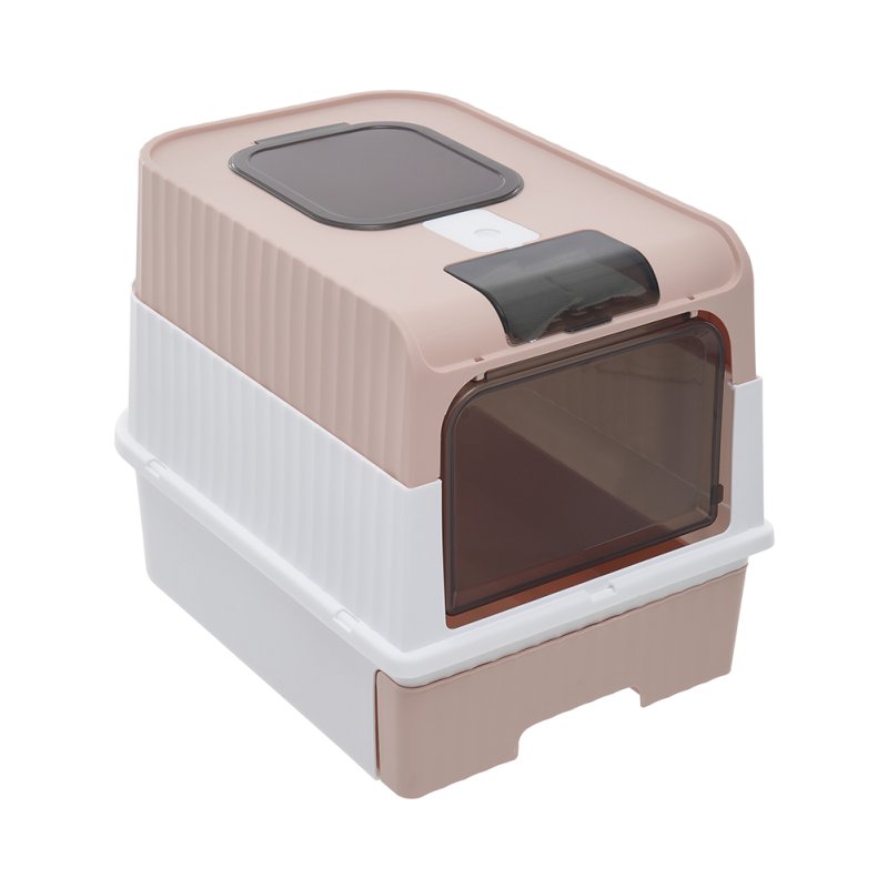 Living and Home Fully Enclosed Cat Litter Box with UV Sterilization