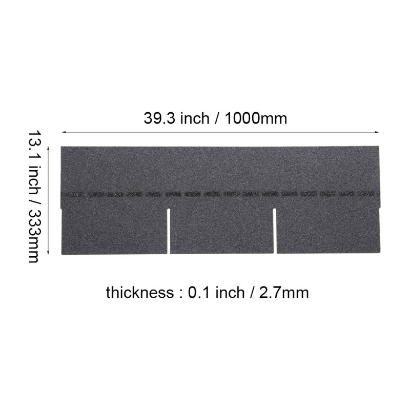 Living and Home 18Pcs/Pack 3-Tab Asphalt Shingles Rectangular Houses Shed Roofing Tiles