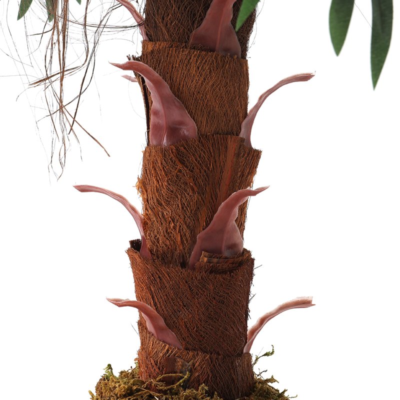Living and Home 100cm Large Faux Palm Tree Fake Artificial Green Plants Realistic Tree Garden
