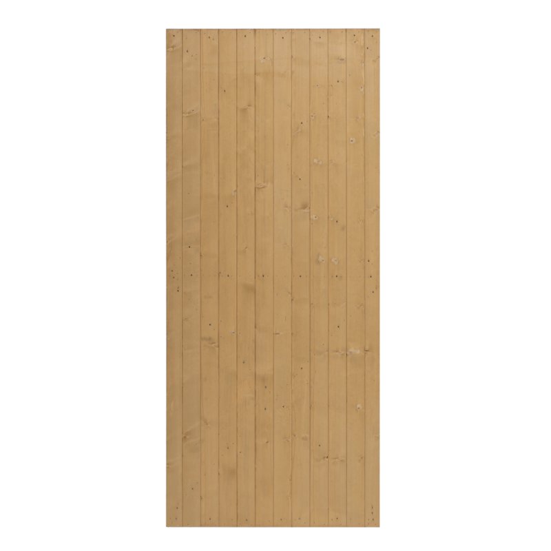 Living and Home Garden Flat Top Pine Wood Gate Kit, 85cm W X 183cm H