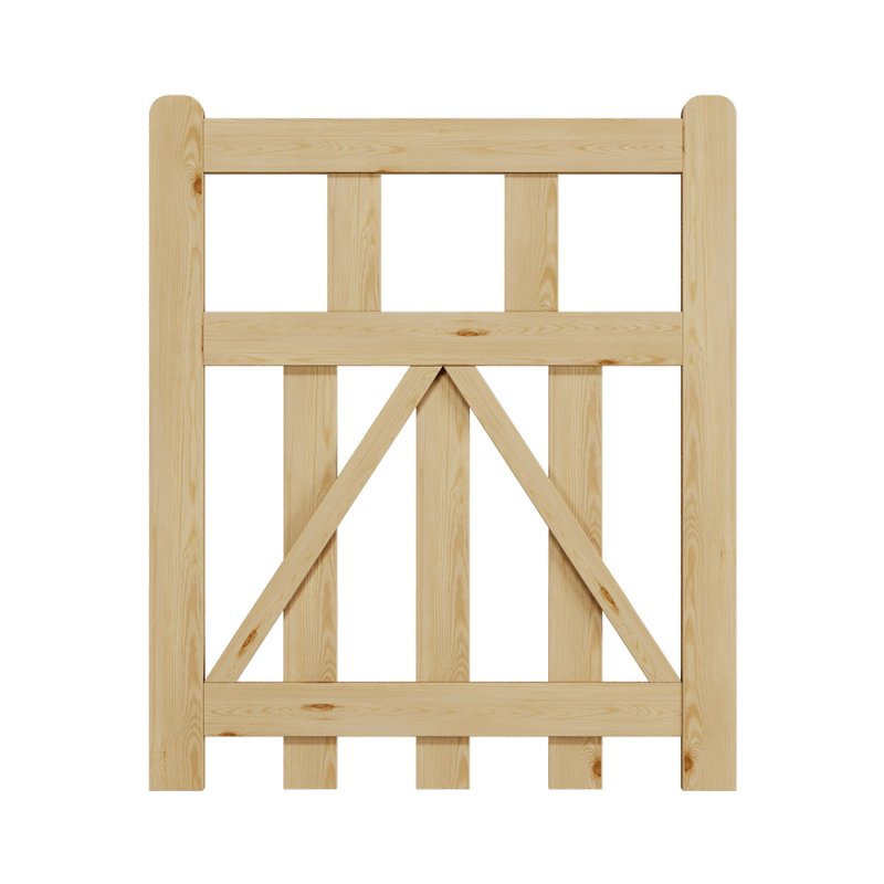 Living and Home 2.5x3ft Outdoor Wooden Garden Gate Fence Door