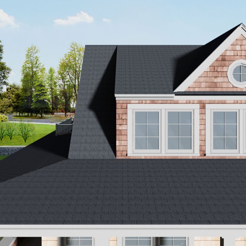 Living and Home 18Pcs 3-Tab Asphalt Shingles Bitumen Roofing, Black