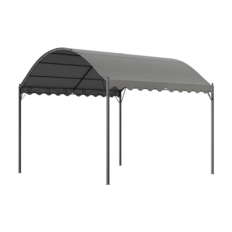3x3M Outdoor Metal Arched Pergola with Shade