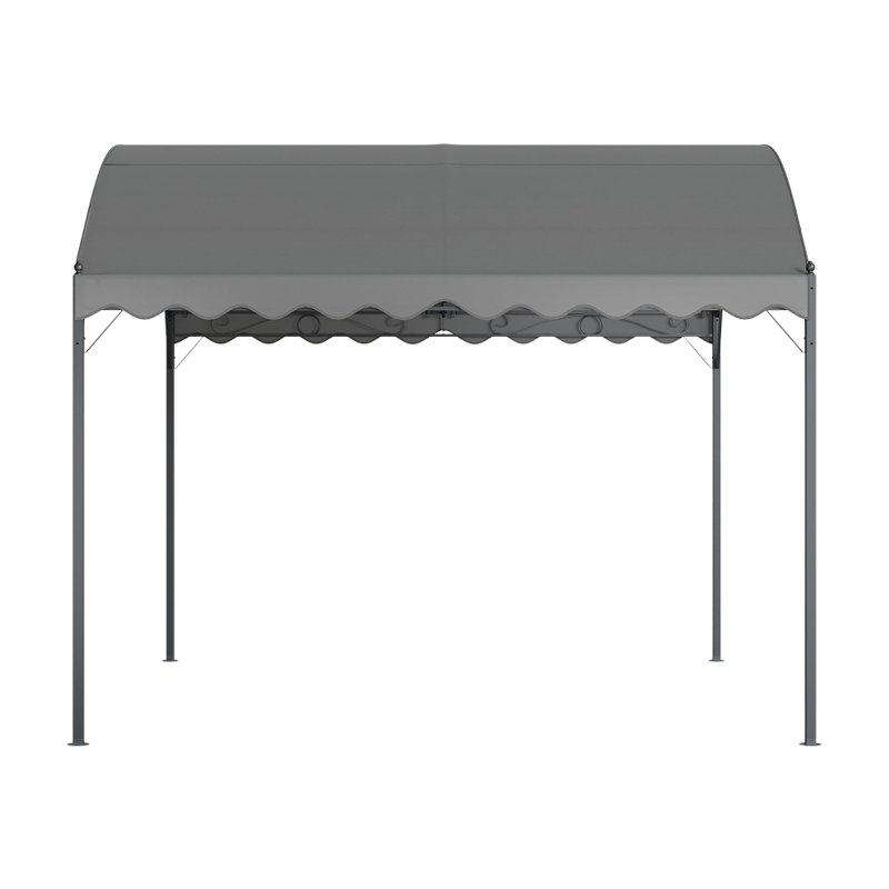 3x3M Outdoor Metal Arched Pergola with Shade