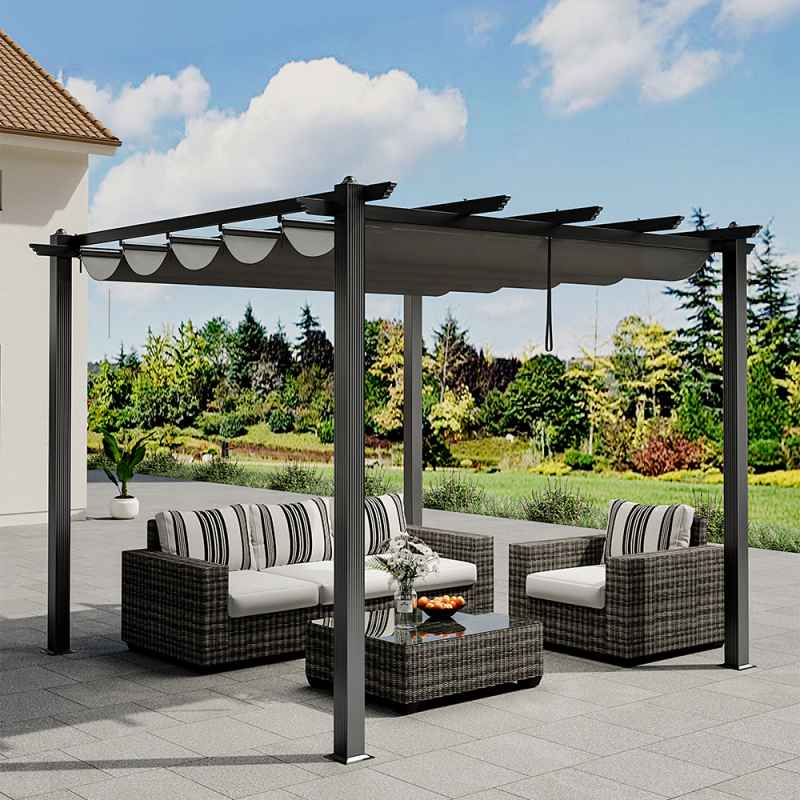3x3M Aluminum Pergola for Patio Deck