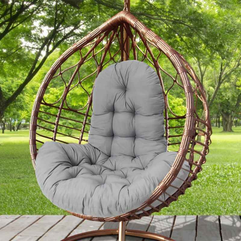 Living and Home Dark Grey Hanging Egg Chair Cushion