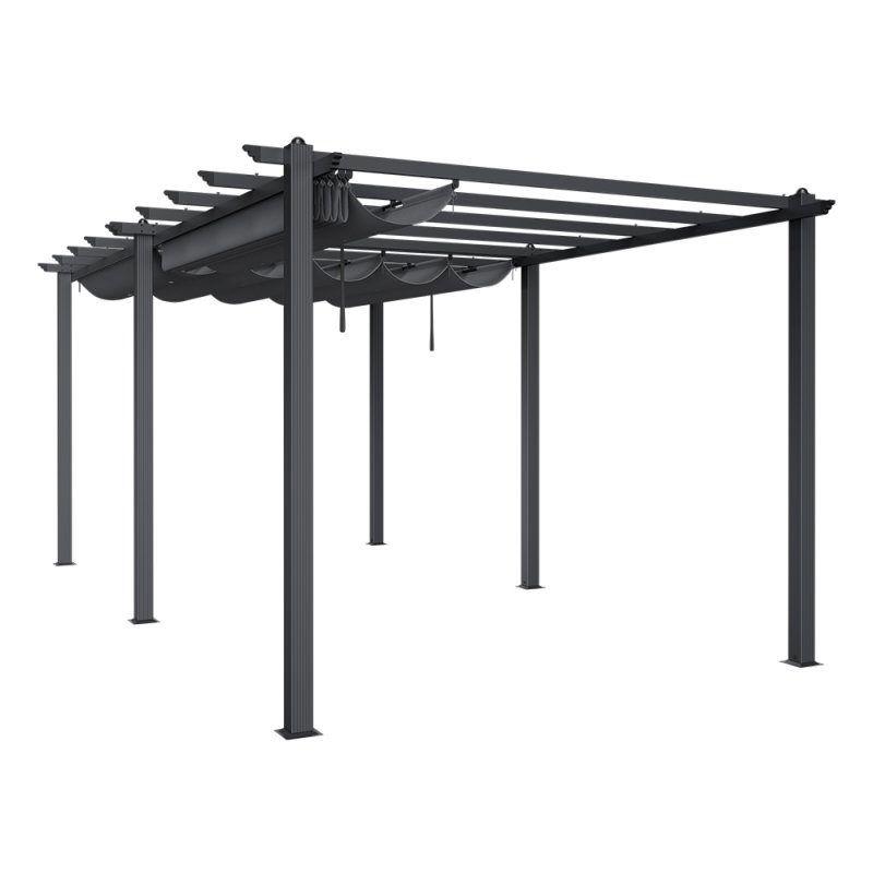 6x3M Aluminum Patio Pergola with Canopy