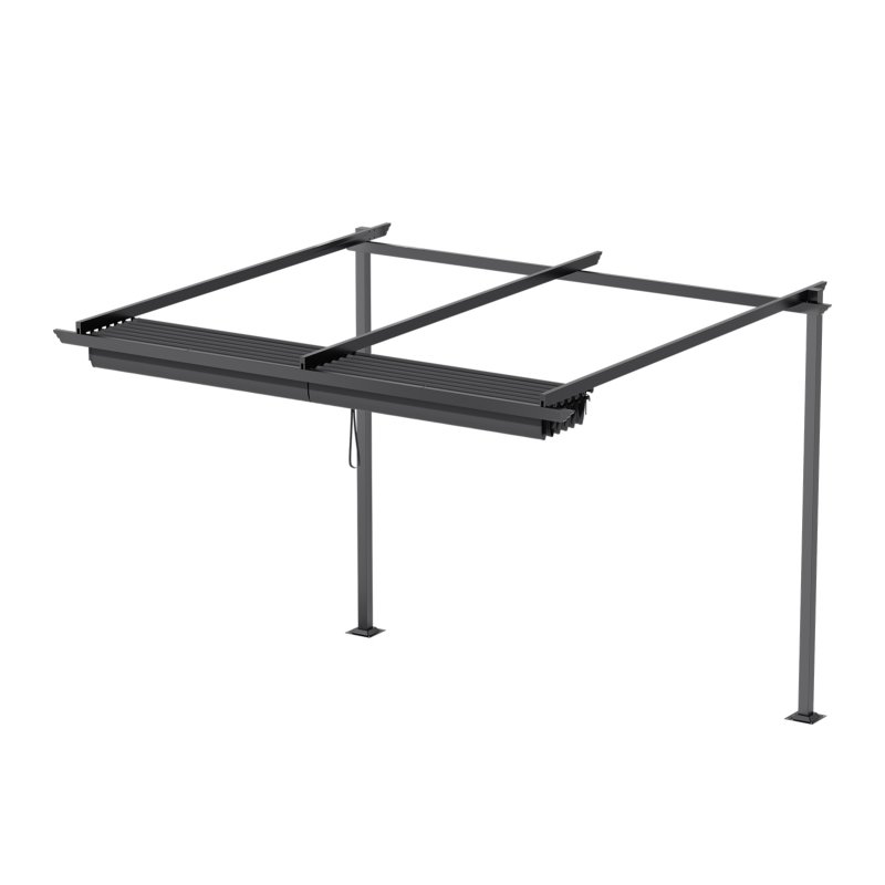 10 x 13FT Outdoor Lean To Pergola with Canopy
