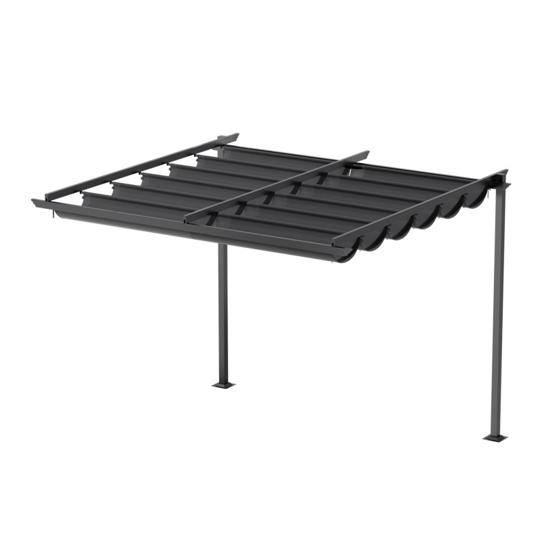 10 x 13FT Outdoor Lean To Pergola with Canopy