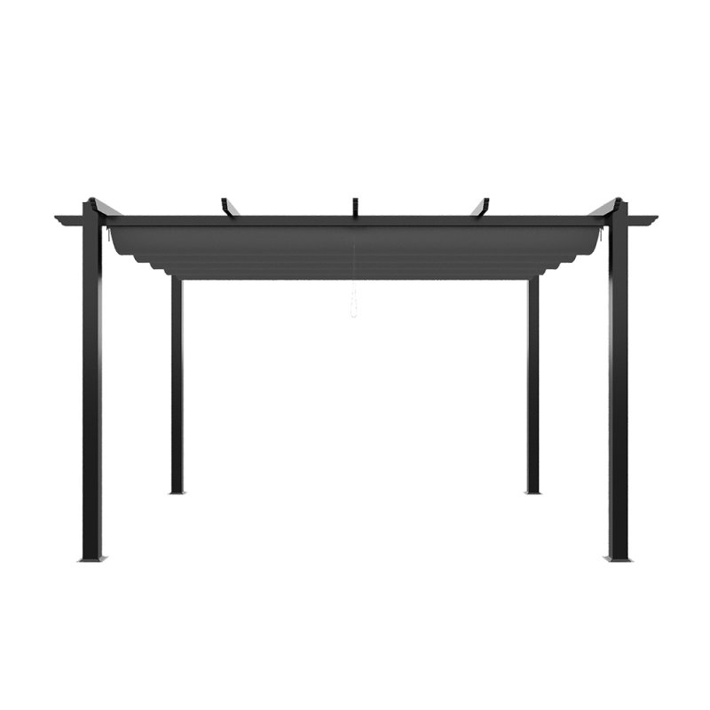 13x10ft Aluminium Pergola with Retractable Roof
