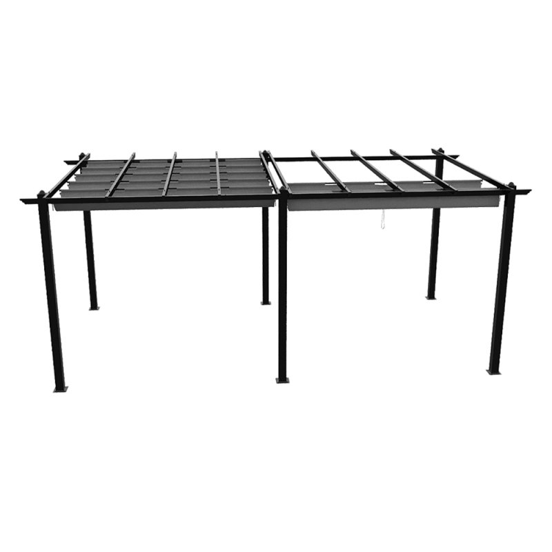 10x20ft Aluminium Pergola with Retractable Roof
