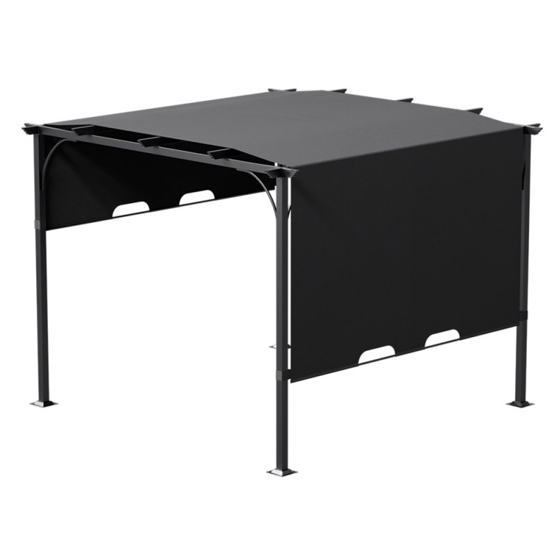3x3m Outdoor Pergola with Adjustable Canopy