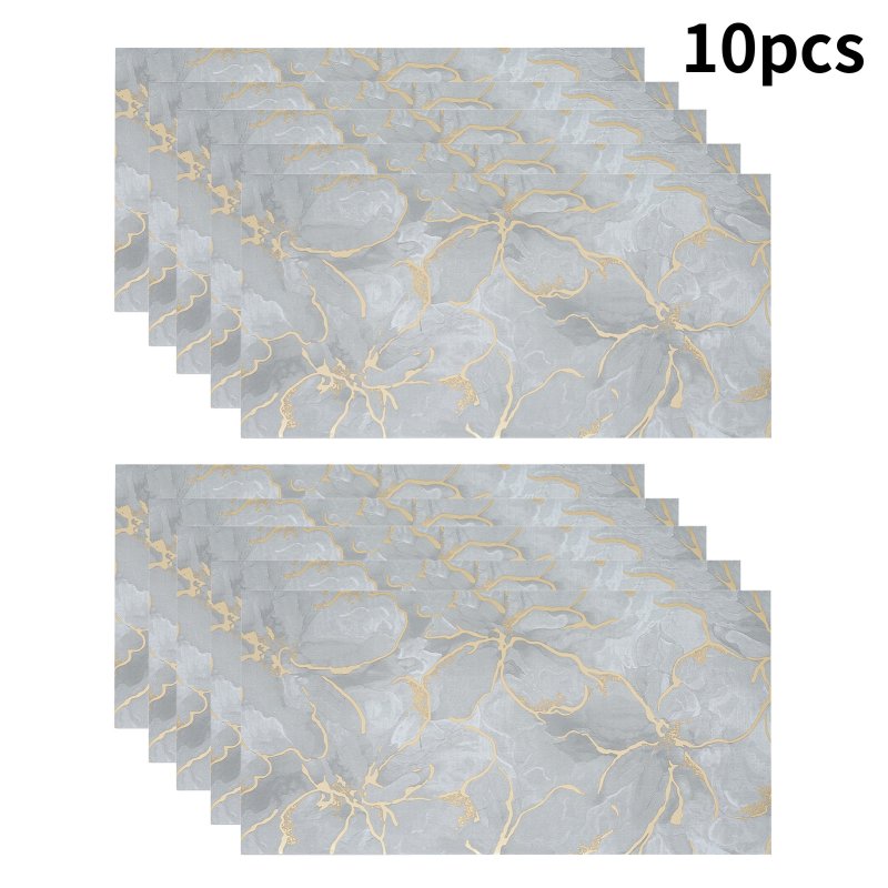 Living and Home 10Pcs Self-Adhesive Marble Pattern Wall Tile Stickers