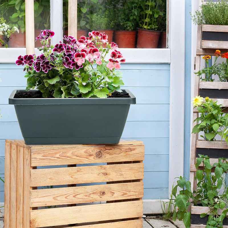 Living and Home 5-Piece Rectangle Garden Planter Set