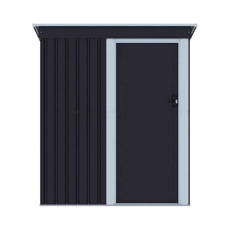 5.38 x 2.89FT Outdoor Metal Storage Shed with Lockable Door