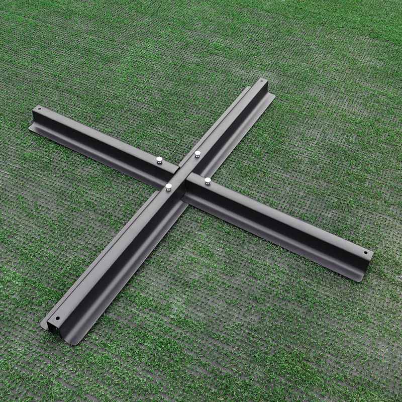 Living and Home Outdoor Parasol Umbrella Parasol Cross Base Metal Stand,