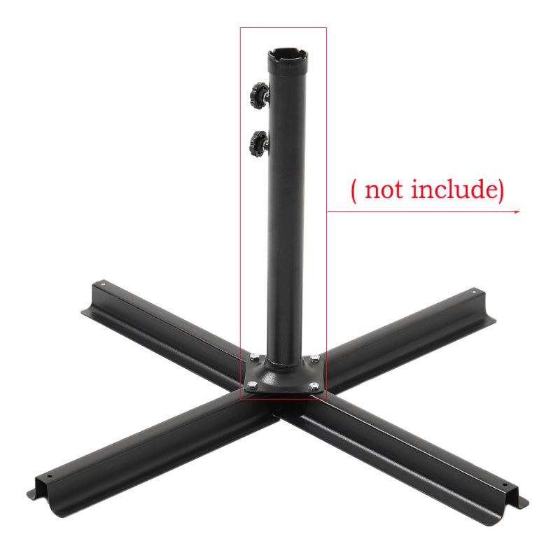 Living and Home Outdoor Parasol Umbrella Parasol Cross Base Metal Stand,