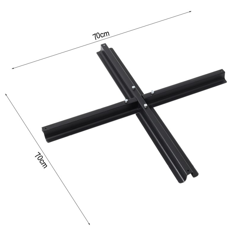 Living and Home Outdoor Parasol Umbrella Parasol Cross Base Metal Stand,