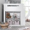 Lacy White Storage Mid Sleeper Bed