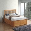 Malmo Oak Wooden Ottoman Storage Bed Double