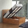 Malmo Oak Wooden Ottoman Storage Bed Double
