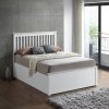 Malmo White Wooden Ottoman Storage Bed King Size